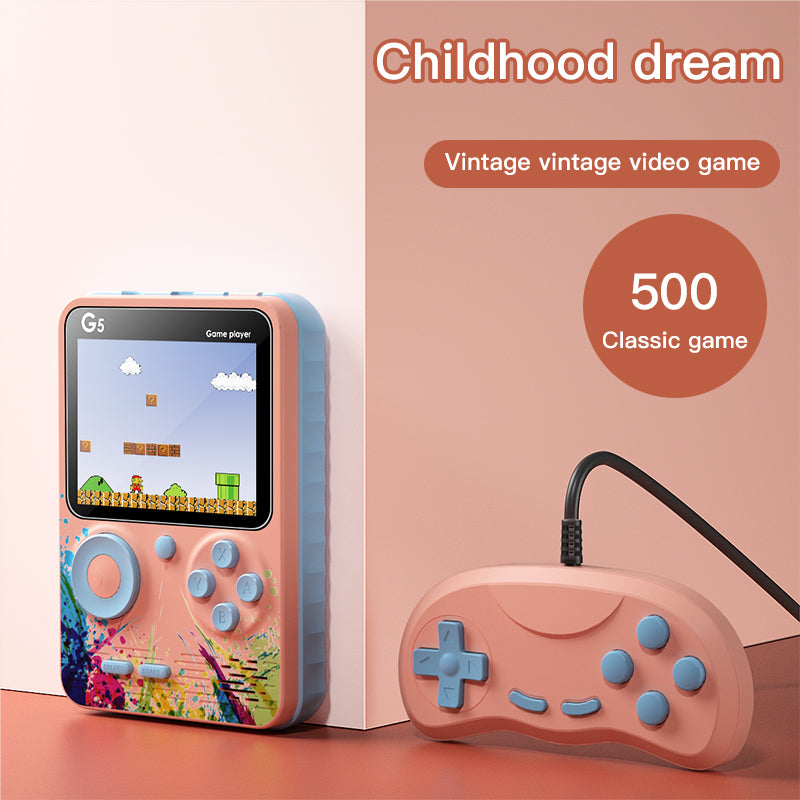 G5 Built-In 500 Games Retro Mini Handheld Video Game Console 3.0 Inch Classic Pocket Game Players Console G5 Built-In 500 Games Retro Mini Handheld Video Game Console 3.0 Inch Classic Pocket Game Players Console